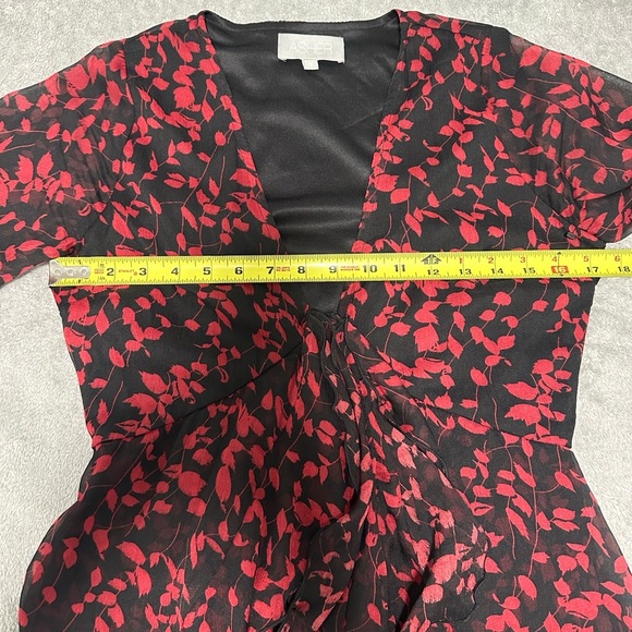 Asher Black and Red, High-Low Romper, Size Small - Picture 6 of 11